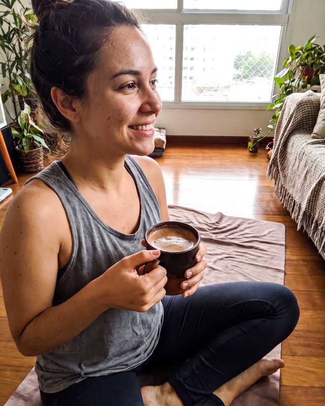 Cliente com cacau Theobroma: consumo pos yoga alt b