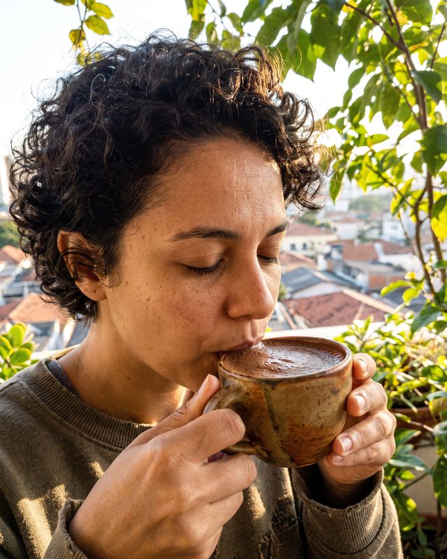 Cliente com cacau Theobroma: consumo varanda
