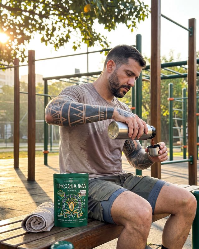 Cliente com Cacau Vital: vital tatuado parque calistenia